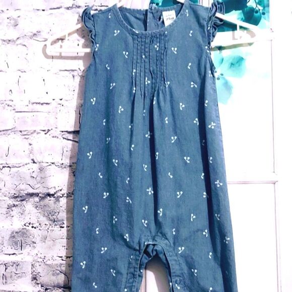 CARTER'S KIDS COTTON SNAP CROTCH JUMPER (HAS SMALL HOLE) - Picture 9 of 11